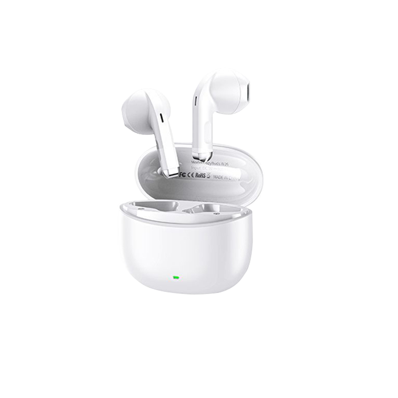 REMAX  CozyBuds W26 Keyzou Series Bluetooth Wireless Earbuds - White