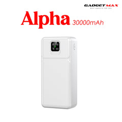 Gadget Max GB103 Alpha Series 30000mAh Power Bank - White