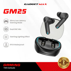 GADGET MAX GM25 Gaming Wireless True Wireless TWS Earbuds - Black
