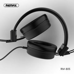 REMAX RM-805 Headphone Earphone Wired, Earphone Best wired earphone with mic ,Hifi Stereo Sound Wired Headset ,sport wired earphone ,3.5mm jack wired earphone ,3.5mm headset for mobile phone ,universal 3.5mm jack wired earphone