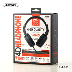 REMAX RM-805 Headphone Earphone Wired, Earphone Best wired earphone with mic ,Hifi Stereo Sound Wired Headset ,sport wired earphone ,3.5mm jack wired earphone ,3.5mm headset for mobile phone ,universal 3.5mm jack wired earphone