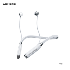 WK V39 SHQ SERIES NECKBAND WIRELESS EARPHONE - White