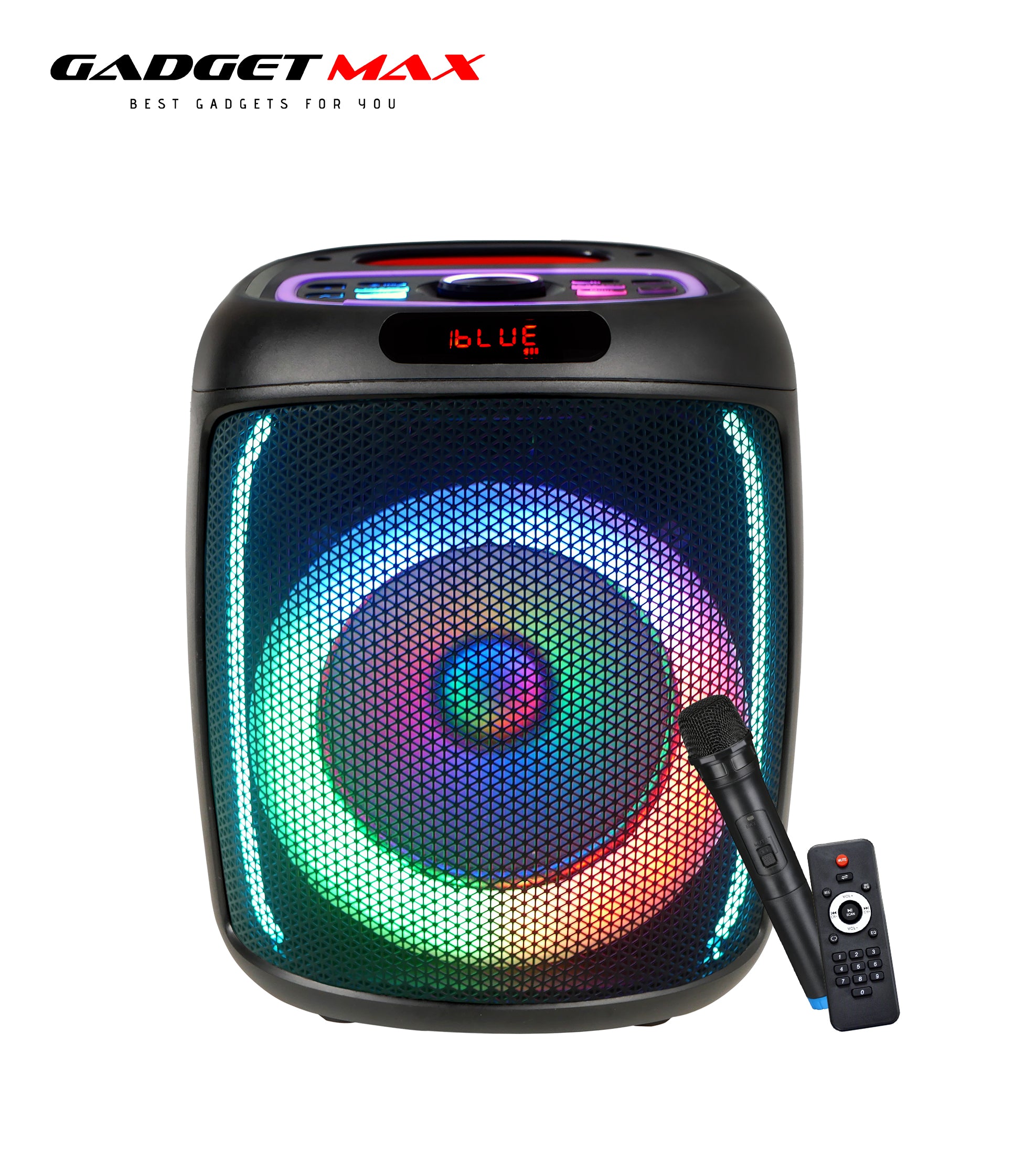 GADGET MAX GMPT-40 PARTY BOX 40W (8"*1) BLUETOOTH Outdoor SPEAKER , Karaoke Speaker