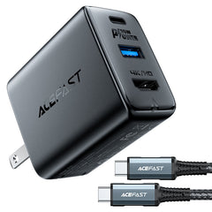 ACEFAST A19 65W GAN MULTI-FUNCTION HUB CHARGER SET - BLACK