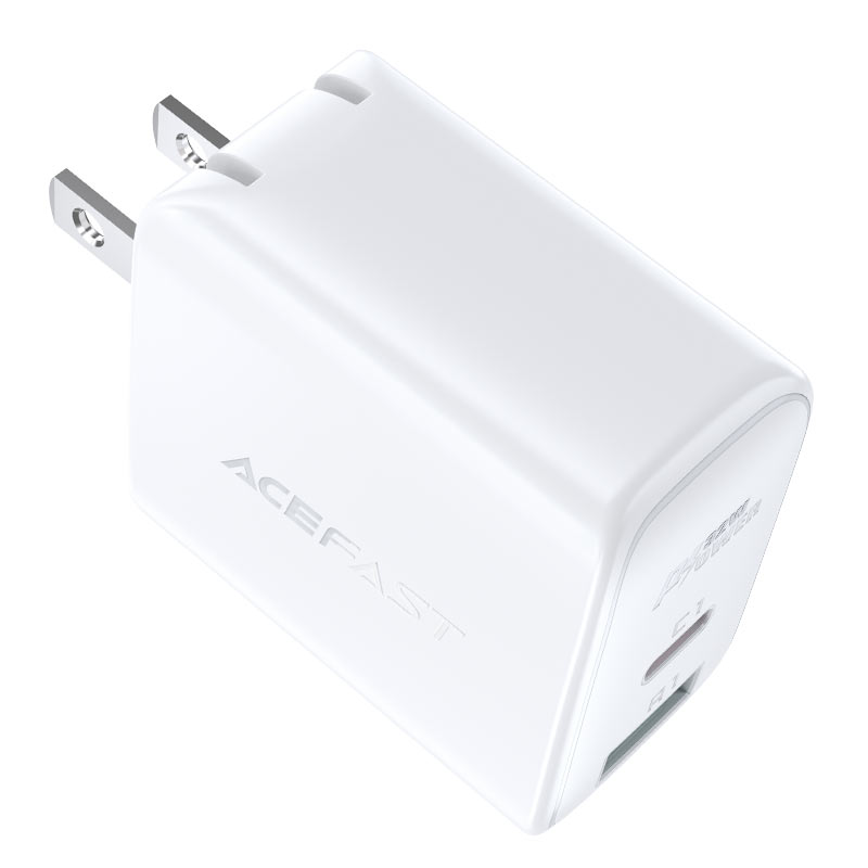 ACEFAST A7 PD 32W (USB-C+USB-A) DUAL PORT CHARGER - WHITE