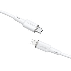 ACEFAST C2-01 USB-C TO LIGHTNING ZINC ALLOY SILICONE CHARGING DATA CABLE (30W MAX)(1.2M) - WHITE