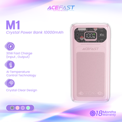 ACEFAST M1 SPARKLING SERIES 30W FAST CHARGING POWER BANK 10000MAH (CHERRY BLOSSOM)