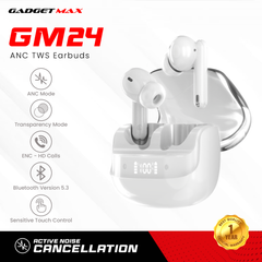 GADGET MAX GM24 WIRELESS ACTIVE NOISE CANCELLATION TWS EARBUDS (ANC+ENC) ANC Earbuds