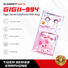 GADGET MAX - GiGii-994 Dragon Squad Series Earphone - Pink