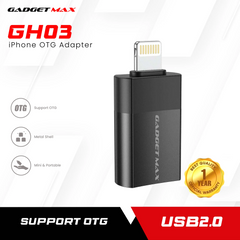 GADGET MAX - GH03 iPhone OTG Adapter - Black
