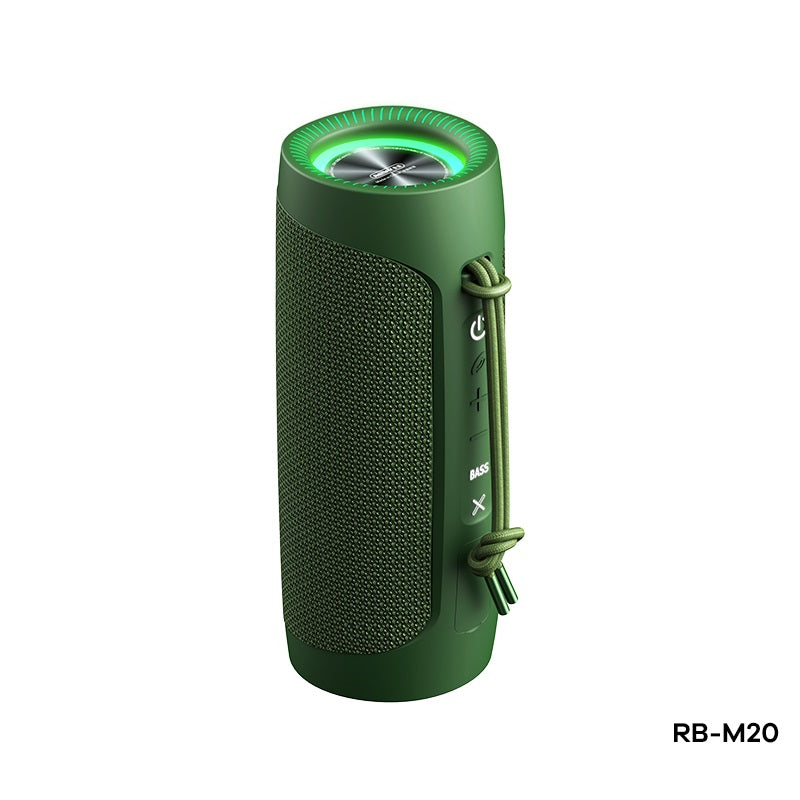 REMAX RB-M20 (NEW) FREEJOY SERIES PORTABLE WIRELESS SPEAKER, Bluetooth Speaker, Portable Speaker-Green