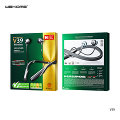 WK V39 SHQ SERIES NECKBAND WIRELESS EARPHONE - White