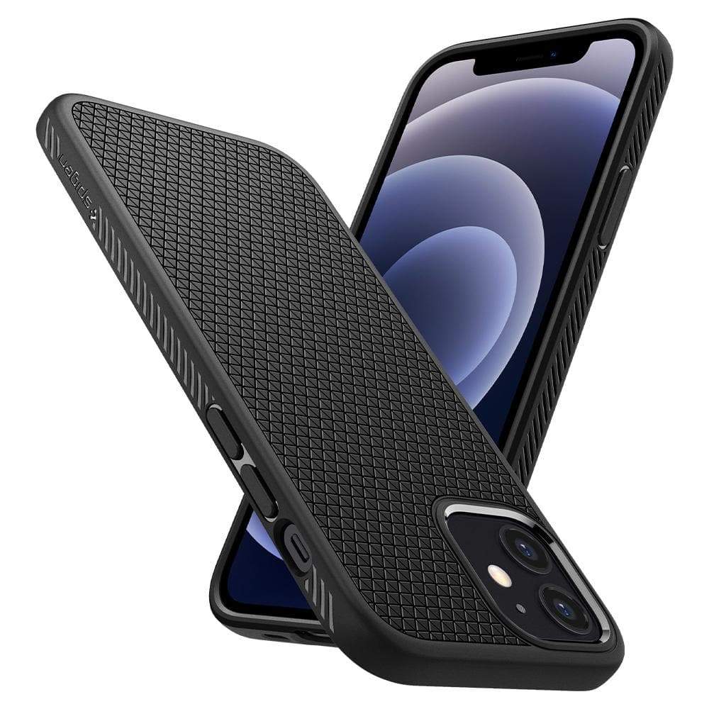 Spigen iPhone 12 Pro Liquid Air Series - Matte Black