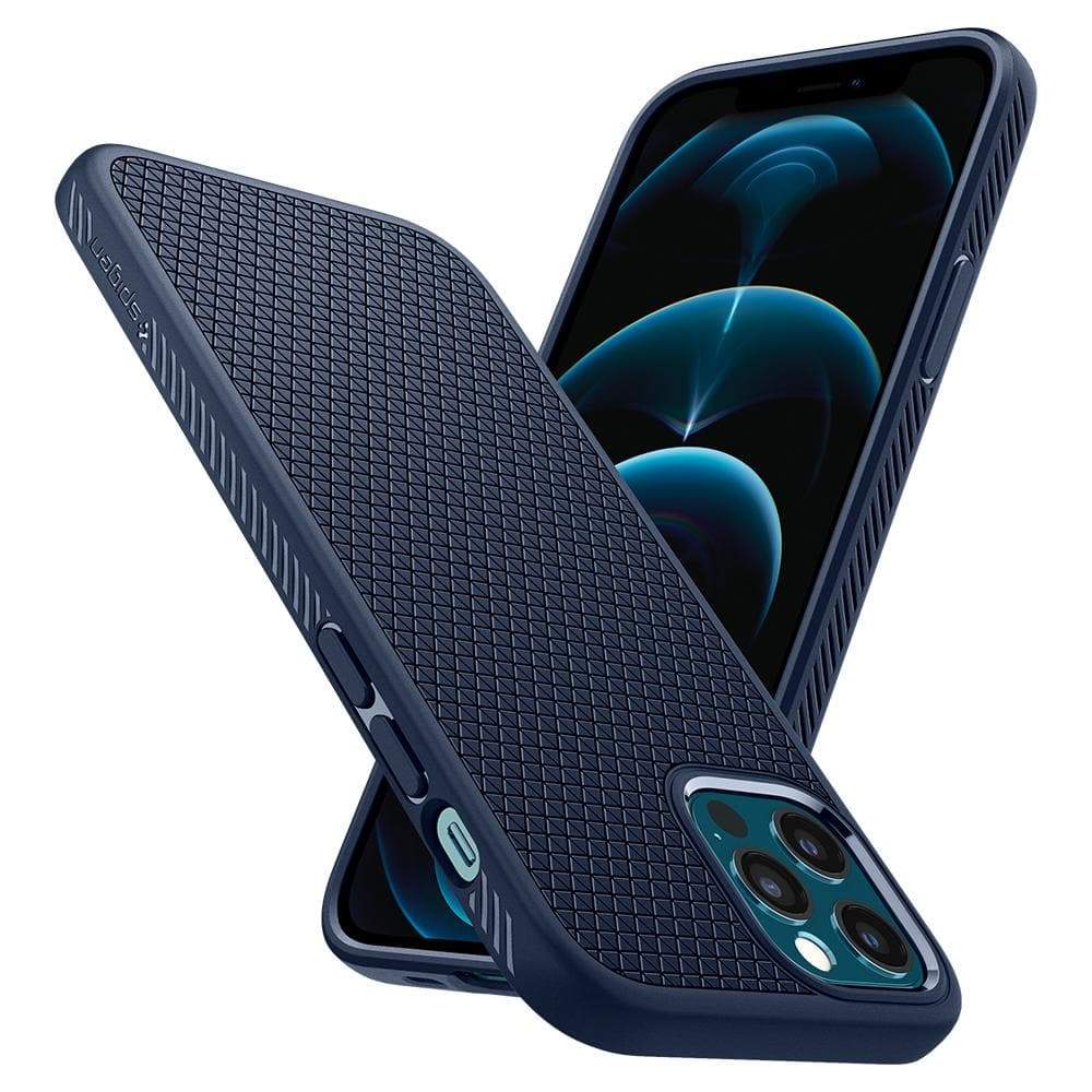 Spigen iPhone 12 / 12 Pro Liquid Air Series - Navy Blue