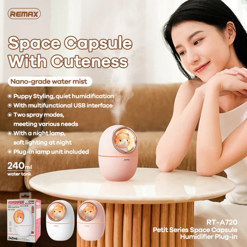 REMAX RT-A720 PETIT SERIES SPACE CAPSULE HUMIDIFIER BATTERY