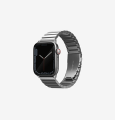 UNIQ STROVA APPLE WATCH STEEL LINK BAND 45/44/42MM STERLING