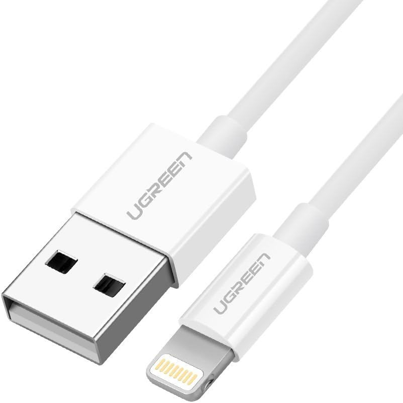 Ugreen USB 2.4 A/M to Lightning TPE+Rubber MFI Cable 1M - White