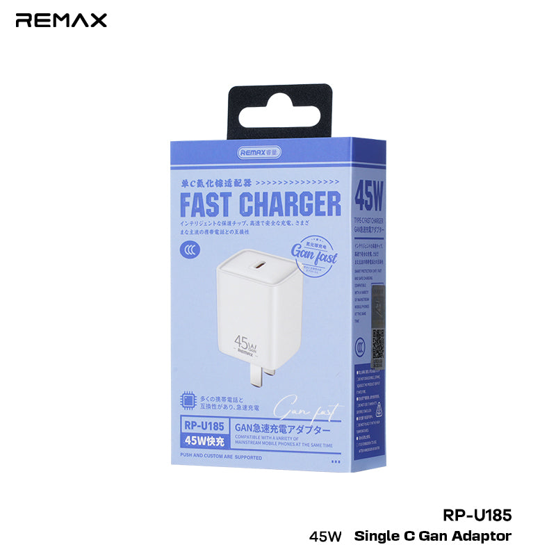 REMAX - RP-U185 PD GAN Charger (45W) - White