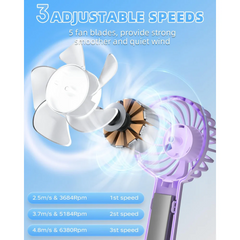 T PRO - M30 HANDHELD FAN (3W) - Purple