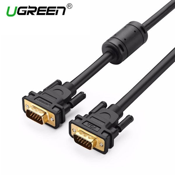 UGREEN VG101 VGA Male to Male Cable 1080P Cabo 15 Pin Cord Wire for Computer Monitor Projector VGA Cable - 2M