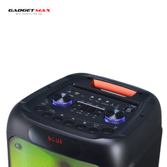 GADGET MAX GMPT-50 PARTY BOX 50W (8"*2) BLUETOOTH SPEAKER,Karaoke Speaker, Party Speaker