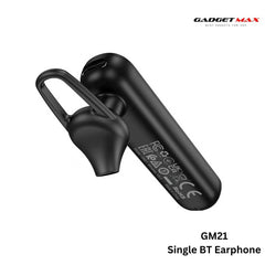 GADGET MAX - GM21 Single Bluetooth Headset - Black