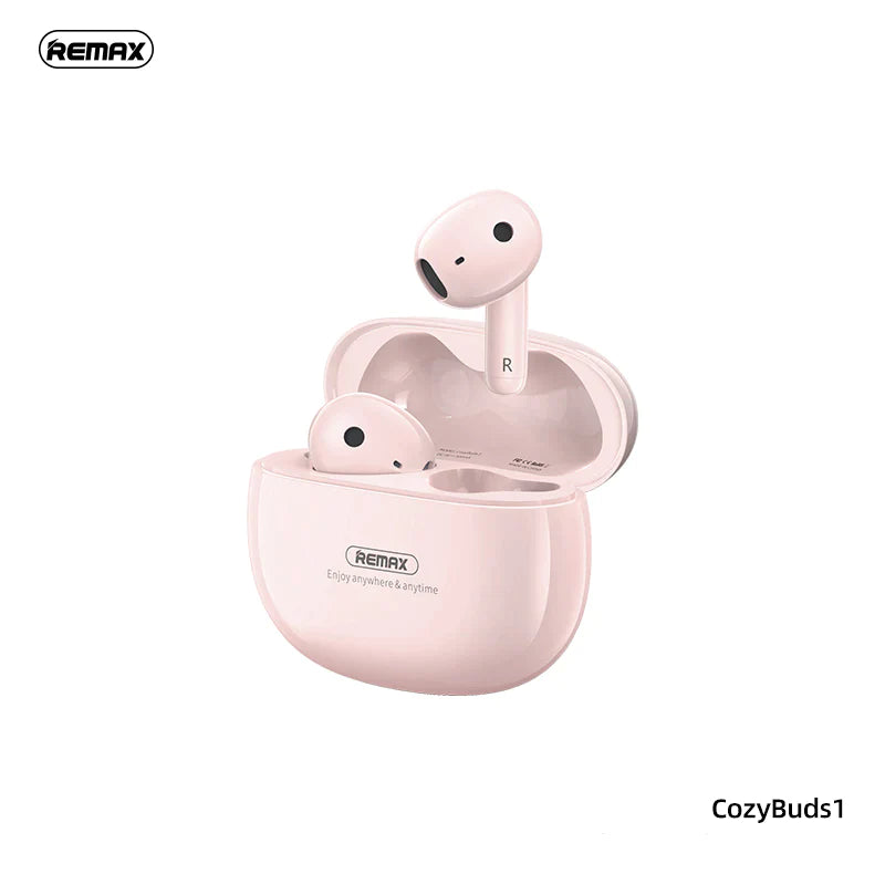 REMAX COZYBUDS 1 EGGIE SERIES TRUE WIRELESS EARBUDS FOR MUSIC & CALL-Pink