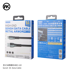 WK WDC-110A SENSH 5A DATA CABLE FOR TYPE-C ,Cable , Type C Cable for Samsung , Huawei , Xiaomi  , USB Type C Cable , USB C Charger Cable , Type C Charger Cable ,Fast Charge Type C Cable , Quick Charge Type C Cable , the best USB C Cable