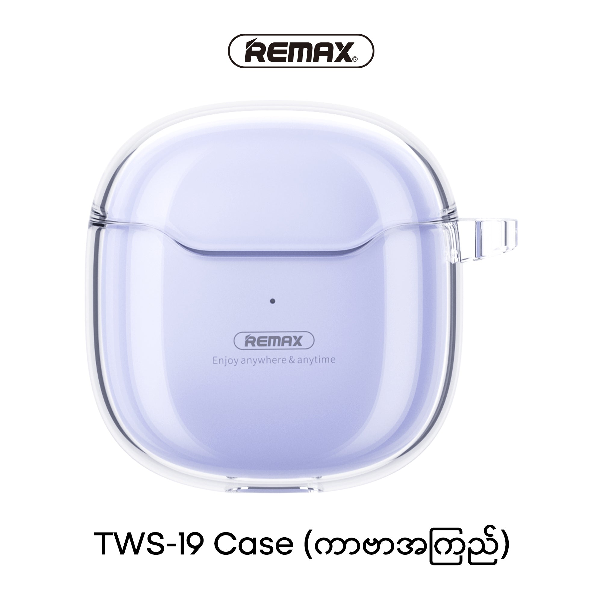 Remax RM-3000 Crystal Clear Protective Case for TWS-19 Earbuds