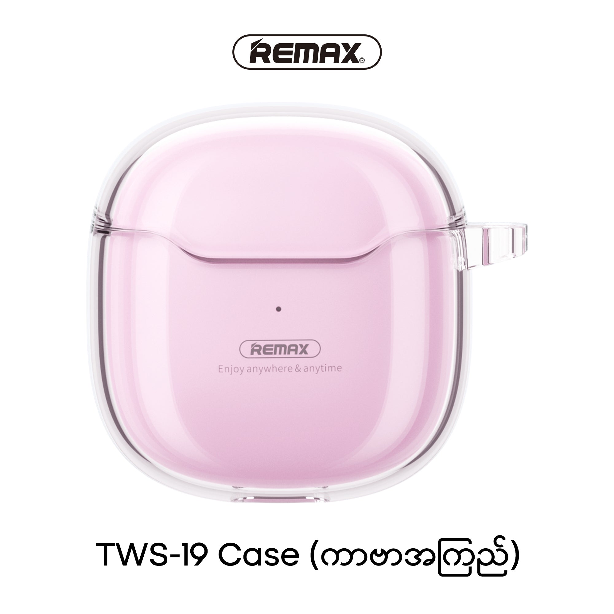 Remax RM-3000 Crystal Clear Protective Case for TWS-19 Earbuds