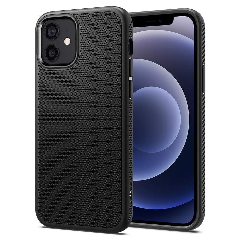 Spigen iPhone 12 Pro Liquid Air Series - Matte Black