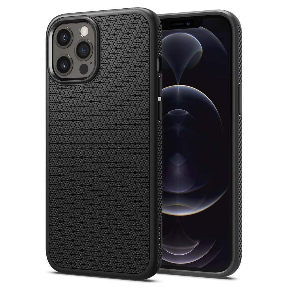 Spigen iPhone 12 Pro Liquid Air Series - Matte Black