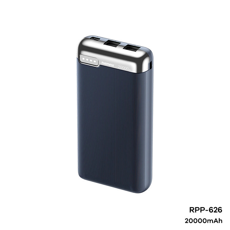 REMAX RPP-626 20000mAh RUINAY SERIES 2.1A FAST CHARGING POWER BANK (INPUT-TYPE-C/MICRO) (OUTPUT-USB 1/2)