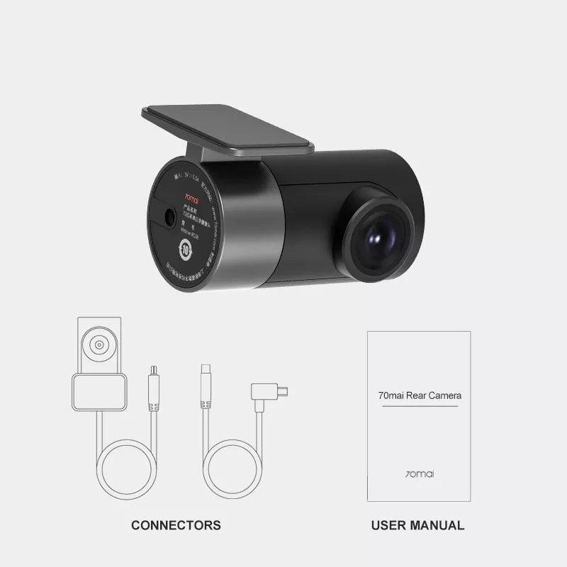 70mai Rear Camera RC06, 1080P, 130° FOV, Backup Camera for 70mai Dash Cam