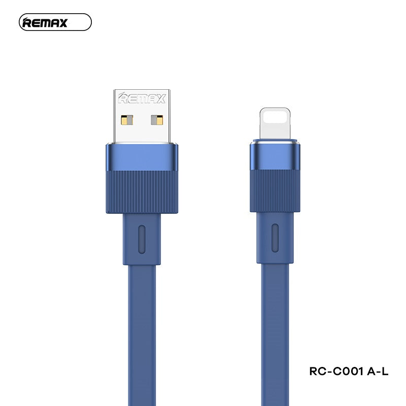 REMAX RC-C001 A-M/A-L/A-C FLUSHING SERIES 2.4A ELASTIC ALUMINUM DATA CABLE FOR MICTO/IPH/T-C (1M), iPhone Cable, Lighting Cable, Type-C Cable, Micro Cable, Android Cable, Data Cable