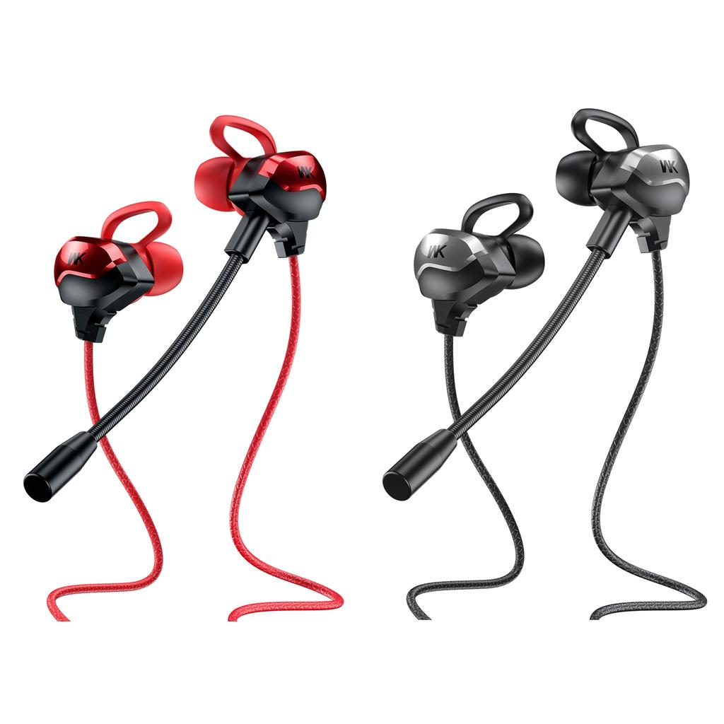 WK ET-Y30 3.5MM EARPHONE (WIRED) FOR GAMES WITH MIC, Gaming Earphone, Wired Earphone, Earphone with Mic