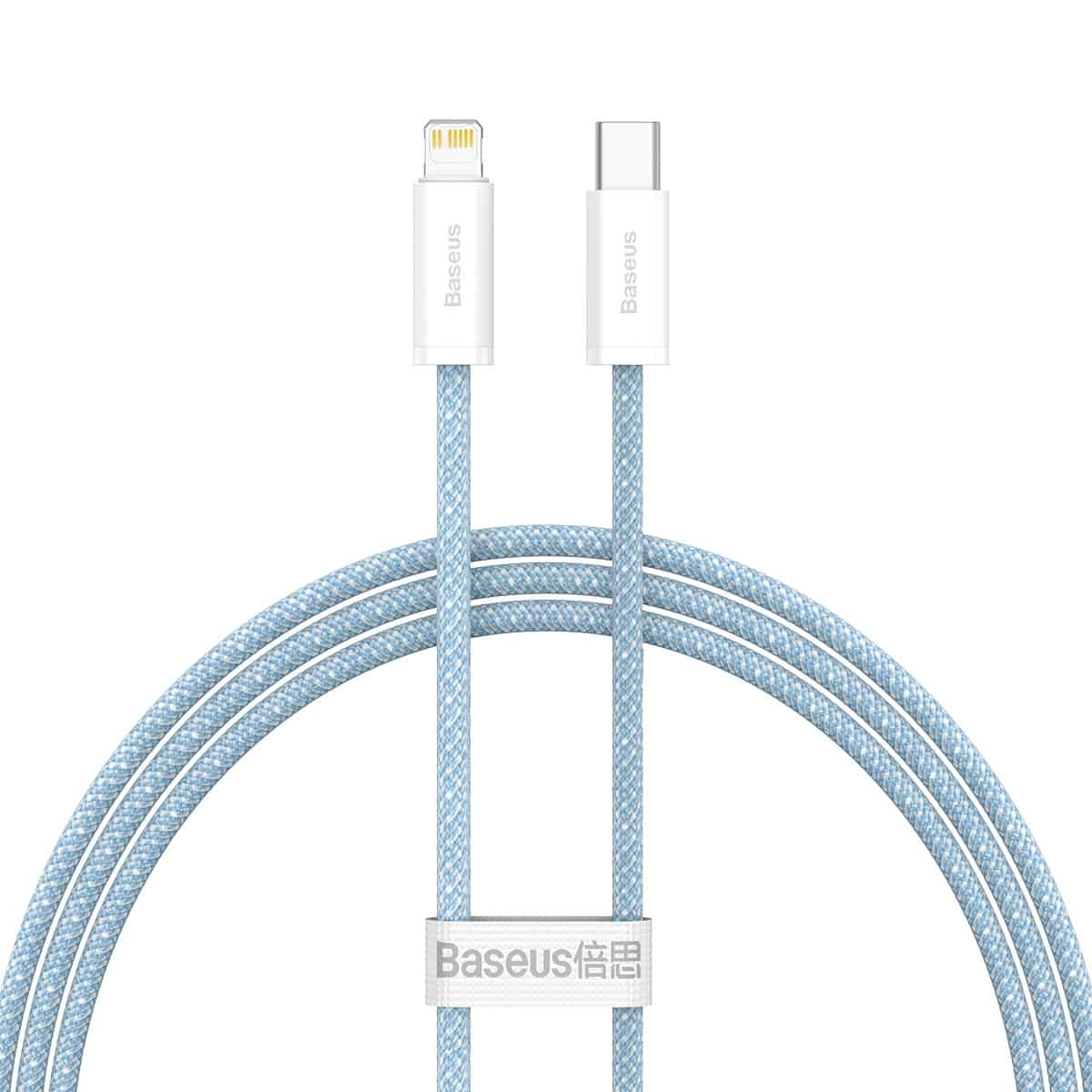 BASEUS DYNAMIC SERIES FAST CHARGING DATA CABLE TYPE-C TO IPH (20W)(1M) - Blue