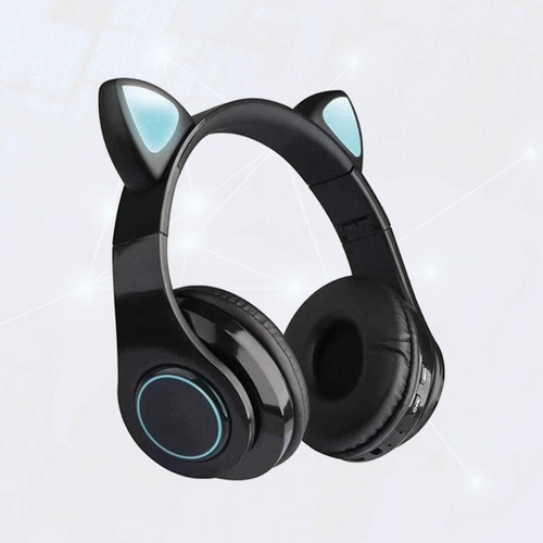 WK HXZ-B39 LED CAT EAR Headphone Bluetooth Headphone , Best Headphone , Wireless Bluetooth Headset , Headset Bluetooth Earphone, Noise Cancellation Headphone for work , studying , sleeping, Wireless Headphone for Mobile Phone , IOS , Android , PC