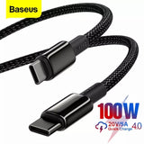 BASEUS TUNGSTEN GOLD FAST CHARGING DATA CABLE TYPE-C TO TYPE-C (100W) (2M)