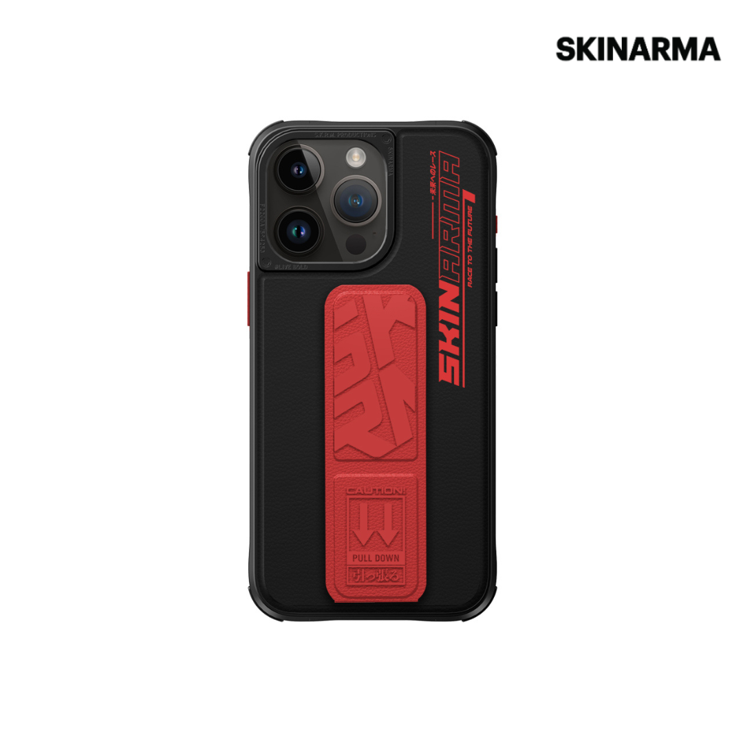 Skinarma iPhone 15 Pro Max Slate (Grip-Stand) Case