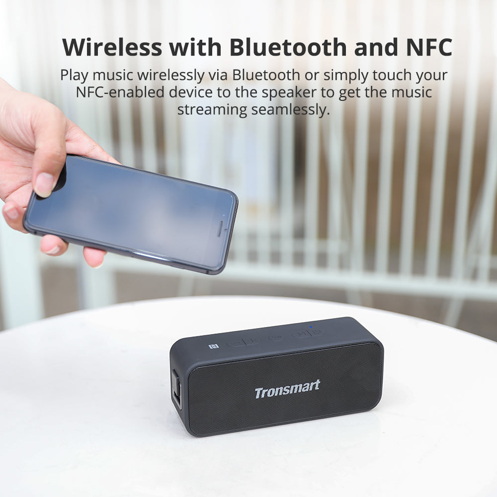 Tronsmart T2 Plus Portable Speaker  Bluetooth Speaker , Wireless Speaker , , Portable Speaker , Mini Bluetooth Speaker ,  , Bluetooth Speaker with SD Card ,Aux , Portable Speaker