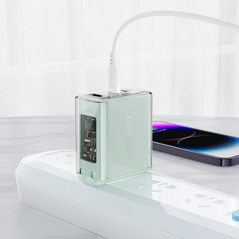 ACEFAST A47 SPARKLING SERIES PD65W GAN (2*USB-C+USB-A) CHARGER