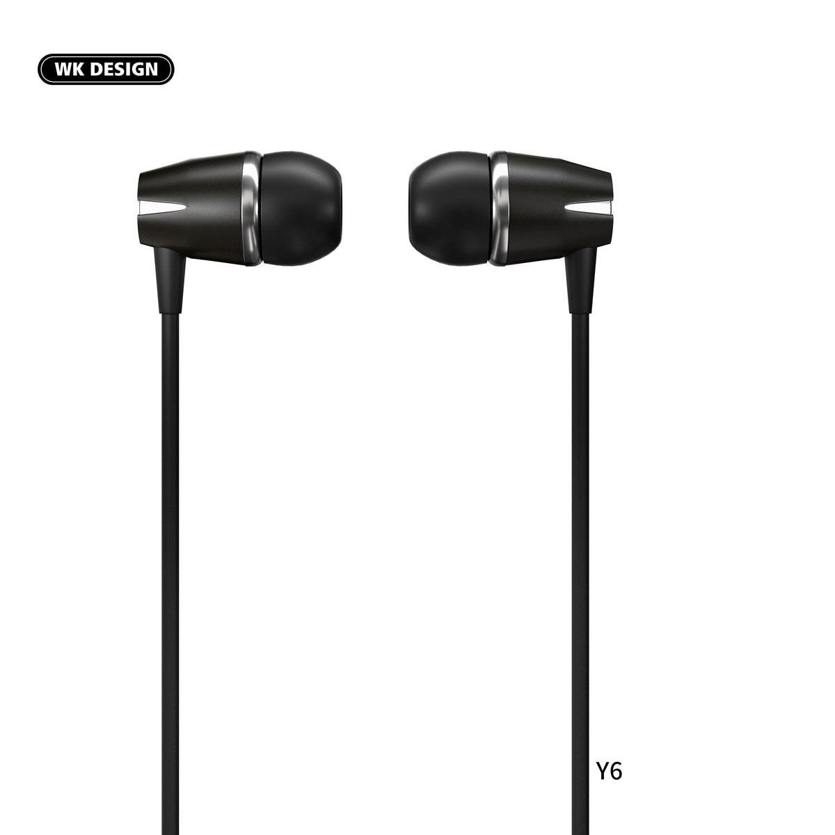WK Y6 Earphone , Wired Earphone , Budget wired earphone with mic , Hifi Stereo Sound Wired Headset , sport wired earphone , 3.5mm jack wired earphone , 3.5mm headset for mobile phone , universal 3.5mm jack wired earphone