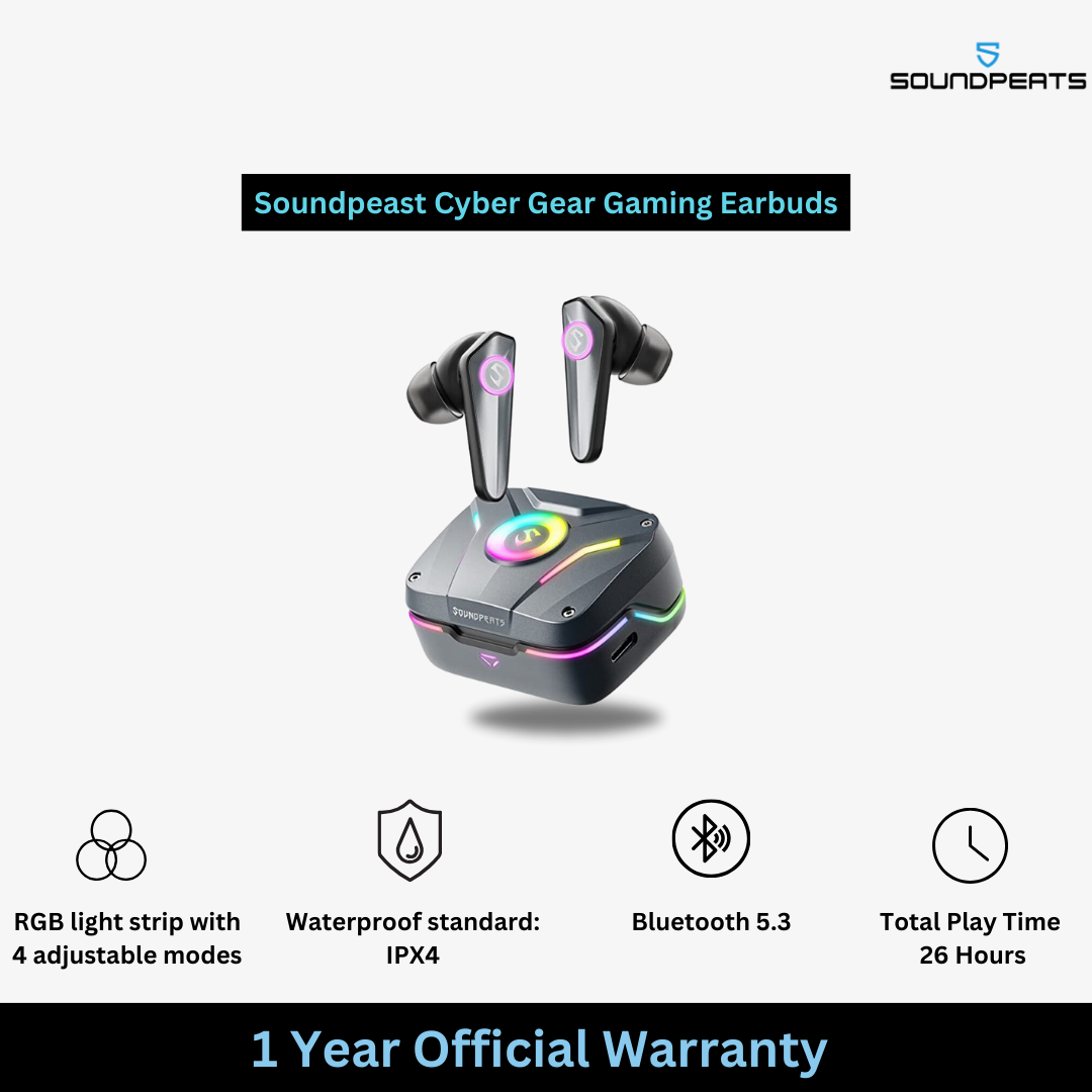 SoundPeats Cyber Gear Bluetooth V5.2 True Wireless Earbuds