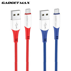GADGET MAX GX06 MICRO 2.4A FAST CHARGING EXQUISITE & PRACTICAL DATA CABLE FOR MICRO (2.4A)(1M) - BLUE
