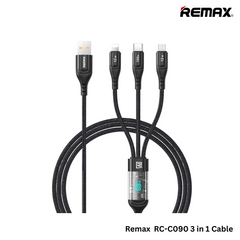 REMAX RC-C090 Suxien Series 100W All Compatible 3 In 1 Data Cable With Smart Digital Display