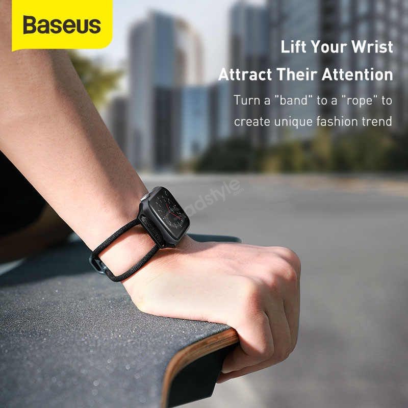 BASEUS LET'S GO FOR AP WATCH SERIES 3/4/5 (38/40/42/44 MM) Lockable Rope Strap For AP Watch