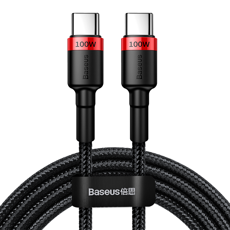 BASEUS CAFULE PD 2.0 100W FLASH CHARGING TYPE.C FOR TYPE.C CABLE (20V 5A) 2M,C TO C  Data Cable ,Type C to Type C Fast Charging Cable , USB C Cable , PD Cable , PD Port , C to C Cable Samsung , Xiaomi , Apple , Huawei