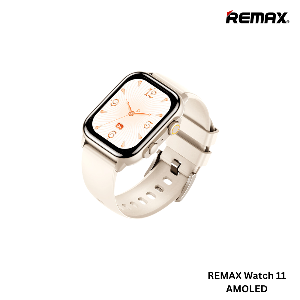 REMAX Watch 11 Chitrun Amoled Display Smart Watch (White Gold)