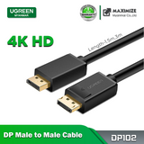 UGREEN DP male to male cable 1.5M DisplayPort 4K (DP102) 3M